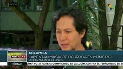 Universitarios colombianos lamentan masacre de Mapiripán