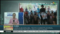 Cuba:presentan resultados de consulta popular sobre nueva Constitución