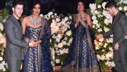 Priyanka Chopra & Nick Jonas's FIRST LOOK from Mumbai Reception Party; Watch Video | Boldsky