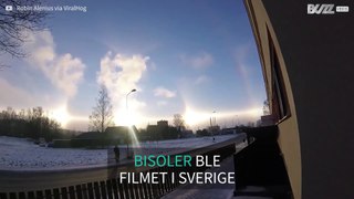 Utrolig fenomen: Tre soler observert i Sverige