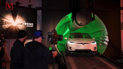 Elon Musk Unveils Underground Transportation Tunnel in L.A.