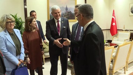 Cumhurbaşkanı Yardımcısı Oktay'ın kabulü - ANKARA