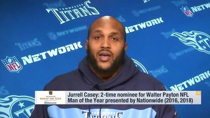 Jurrell Casey discusses being a 2-time nominee for the Walter Payton Man of the Year award