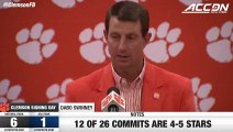 Dabo Swinney On Clemson Early Signing Day: 