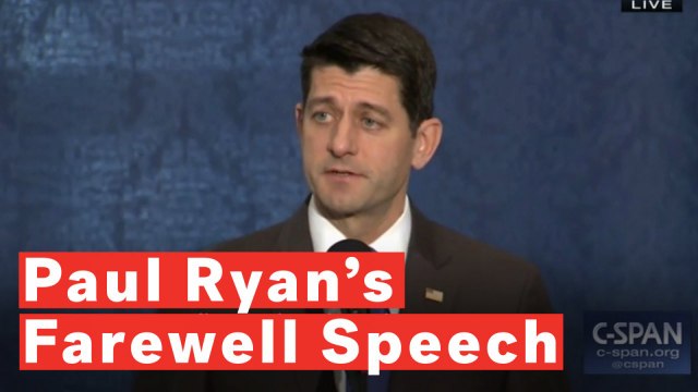 Paul Ryan Addresses The Debt Crisis In His Farewell Speech