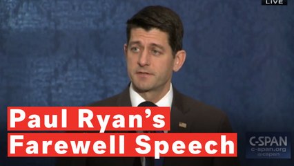 Paul Ryan Addresses The Debt Crisis In His Farewell Speech
