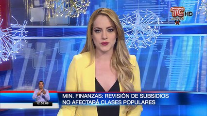 Ministro de finanzas: revisión de subsidios no afectará clases populares