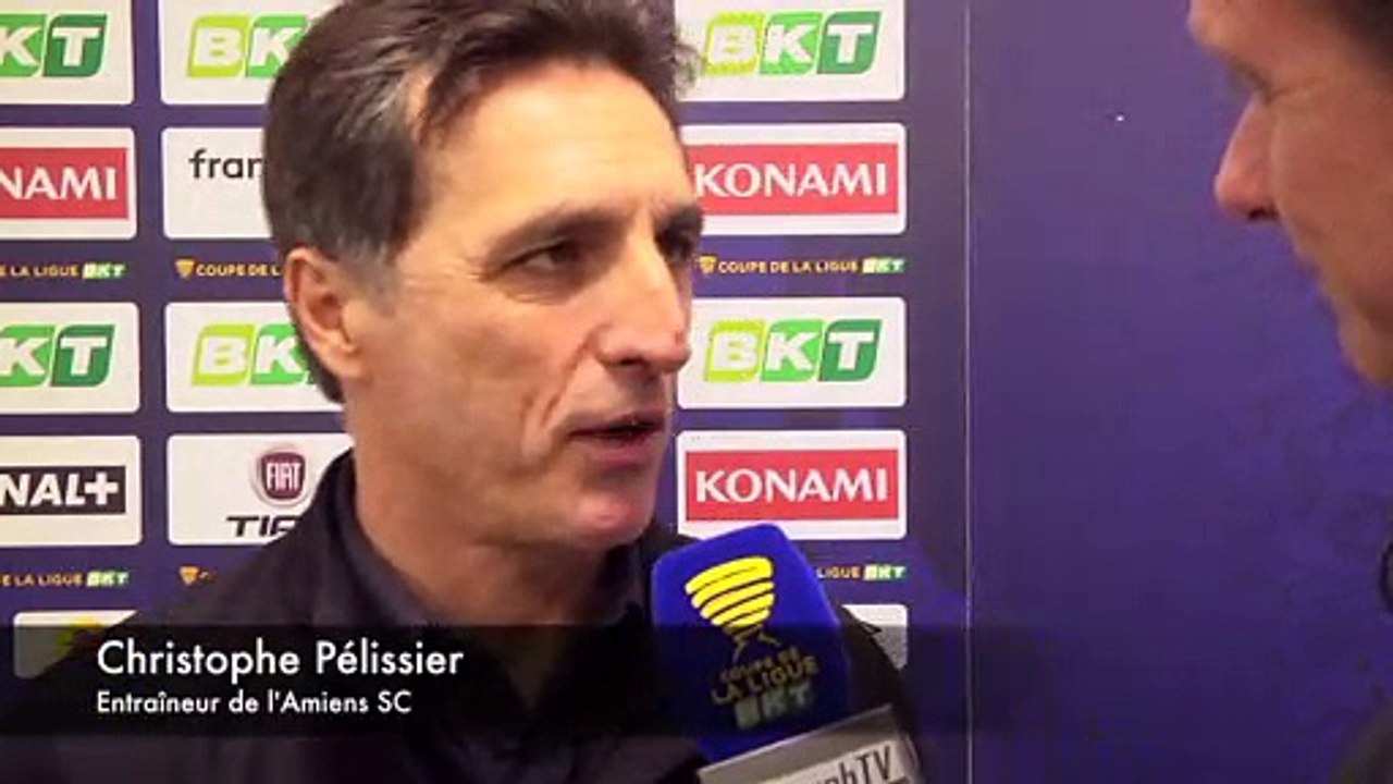 Après le match Amiens SC - O. Lyonnais Christophe Pélissier