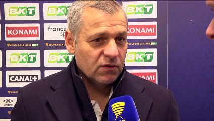 Après le match Amiens SC - O. Lyonnais, Bruno Génésio