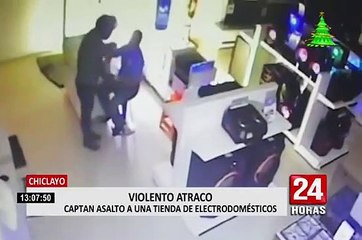 Chiclayo: asaltan tienda de electrodomésticos y se llevan más de 150 mil soles