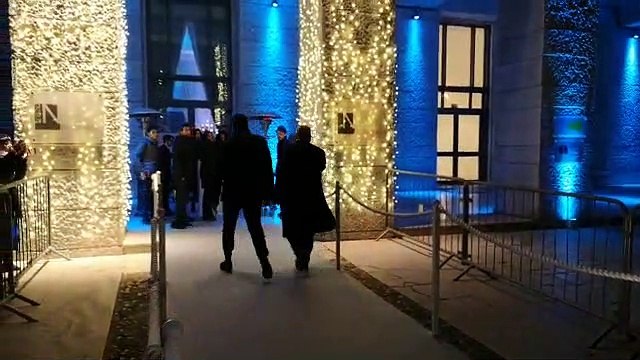 L'arrivo di Lotito alla cena di Natale