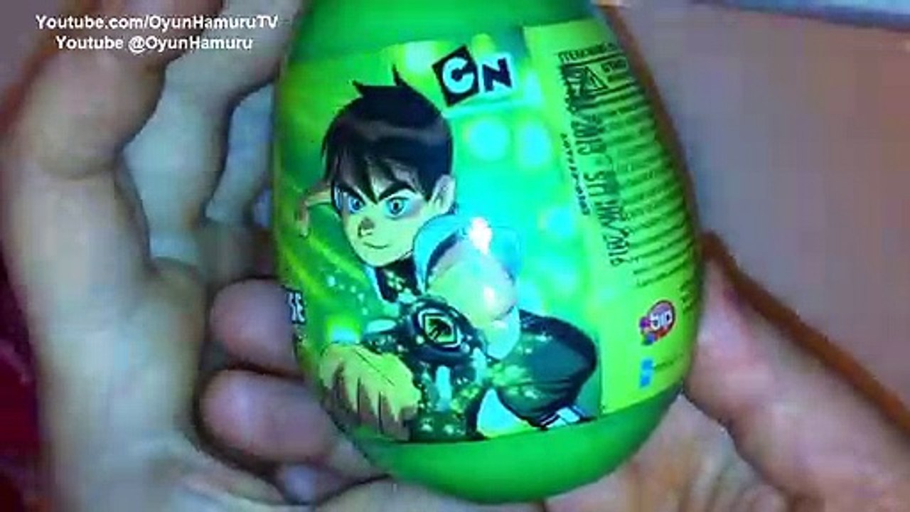 Ben 10 Mega Boy Sürpriz Yumurta Oyuncak Açımı + Ben 10 Rozeti ve Ben 10 Etiketleri!
