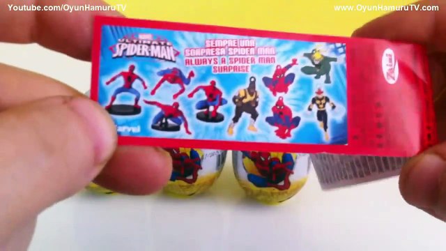 Örümcek Adam Sürpriz Yumurta ve Oyuncak | Spider-Man Surprise Eggs Toys