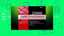 Full E-book  2000 Miller Audit Procedures Bk/Disks (Miller Engagement Series)  For Kindle