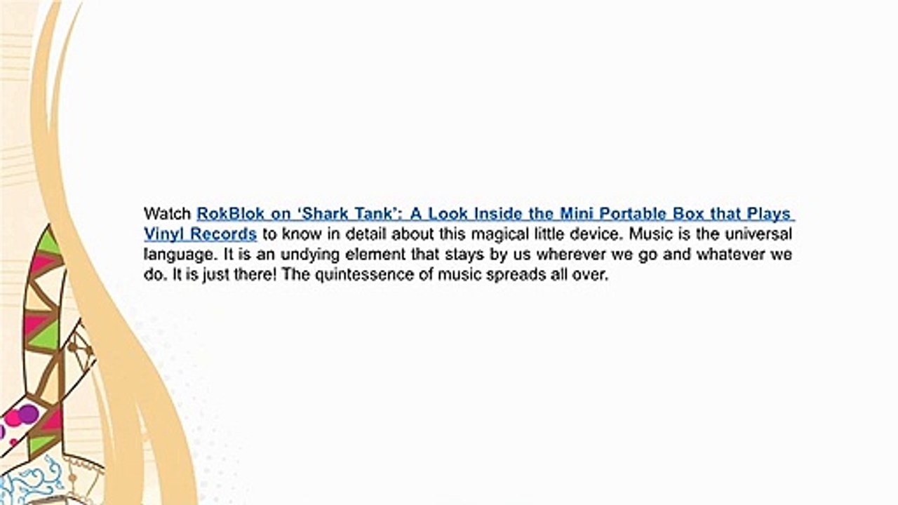 Spread the Quintessence of Music with RokBlok