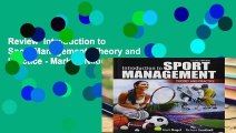 Review  Introduction to Sport Management: Theory and Practice - Mark S. Nagel