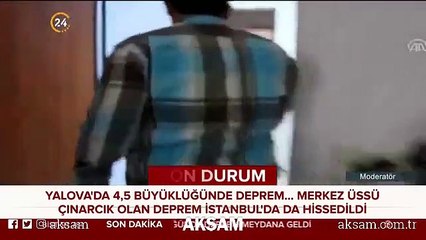 Yalova’da korkutan deprem