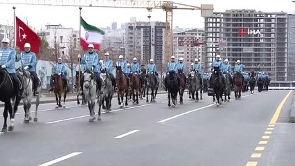 Erdoğan, Ruhani'yi Resmi Tören ile Karşıladı