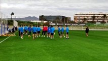 El Málaga Sigue Preparando el Partido Ante el Oviedo