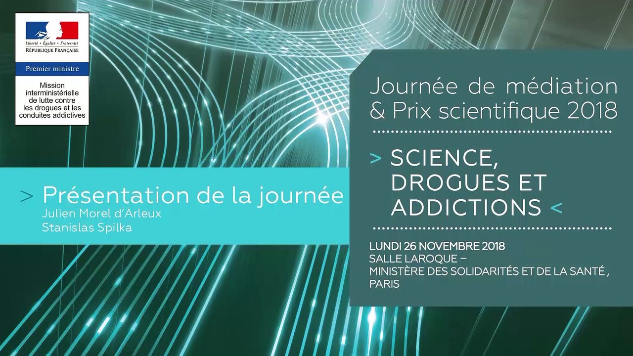 2Journée de médiation et Prix scientifique MILDECA « Science, Drogues et Addictions », 26 novembre 2018 – Julien Morel d’Arleux, directeur de l’OFDT et présentation de données récentes sur les usages de drogues illicites par Stanislas Spilka