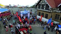 Christ Church in Shimla- aerial footage from Himachal