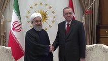 Cumhurbaşkanı Erdoğan, İran Cumhurbaşkanı Ruhani ile Başbaşa Görüştü