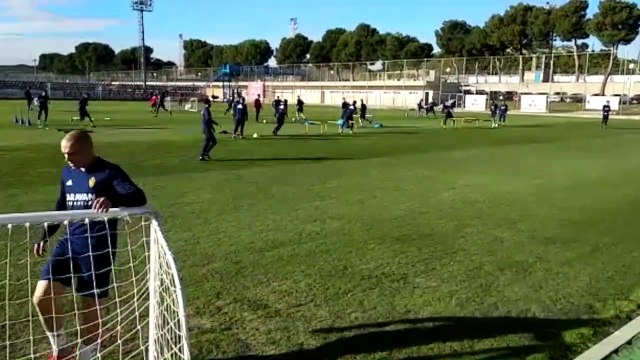 Entrenamiento del Real Zaragoza (20/12/2018)