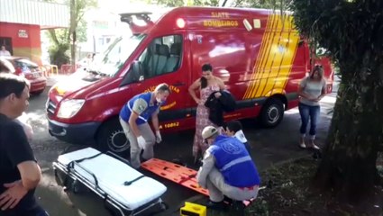 Motociclista fica ferido em colisão de trânsito no Centro