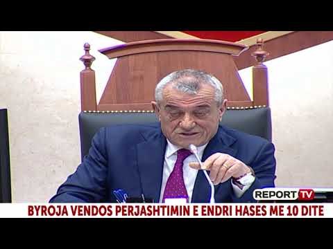 Report TV - Përjashtohet Endri Hasa por nuk del nga Kuvendi, seanca shtyhet për pasdite në 18:00