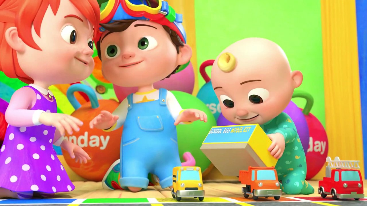 The Car Color Song - kid color 3d Nursery Rhymes