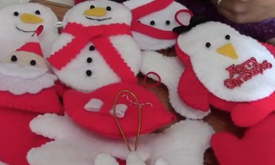 Pernak-pernik Natal dari Flanel