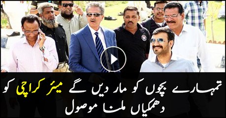 Receiving dire threats over anti-encroachment drive, reveals mayor Karachi