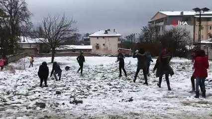 Kar yağışı sonrası kartpostallık görüntüler ortaya çıktı