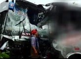 Accidente de tránsito entre dos buses interprovinciales deja como saldo siete personas heridas