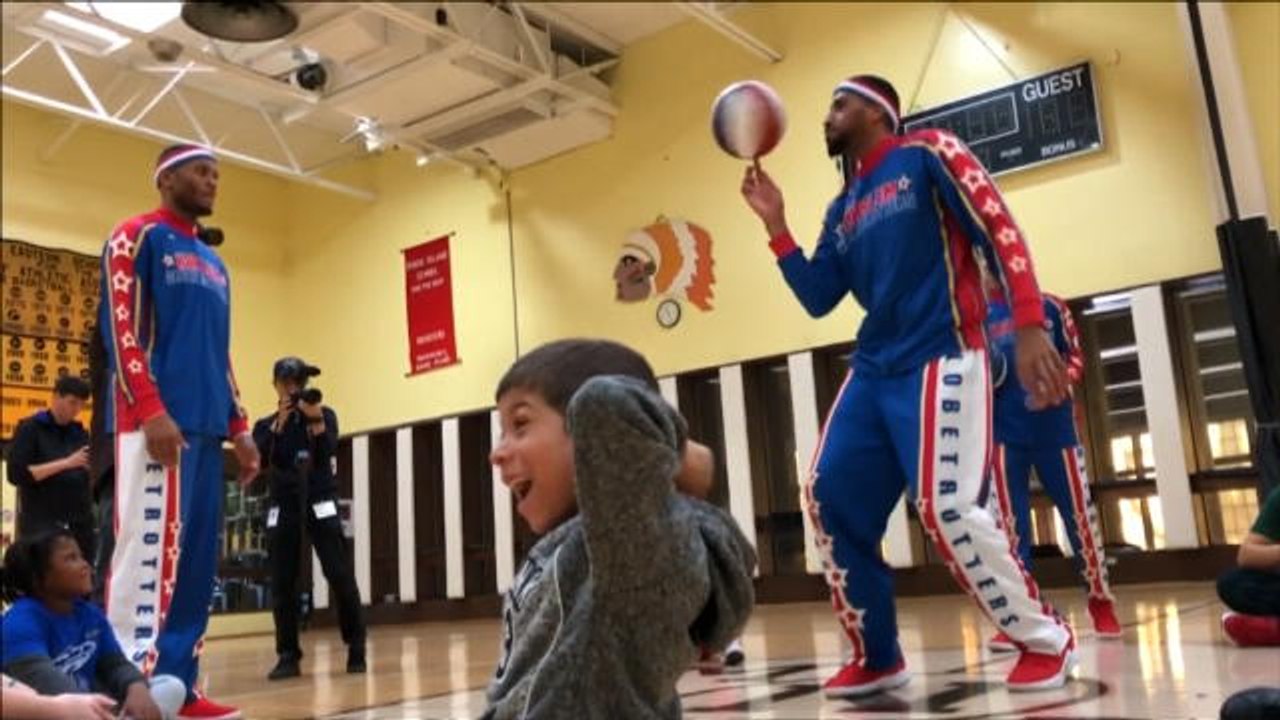 La surprise émouvante des Harlem Globetrotters