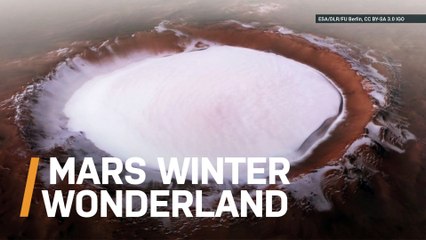 Check Out This Winter Wonderland On Mars