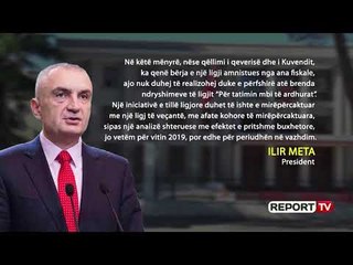 Report Tv-Presidenti kthen dekretin për dividendi me 8%'