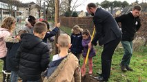 Des arbres fruitiers sur le chemin de l’école