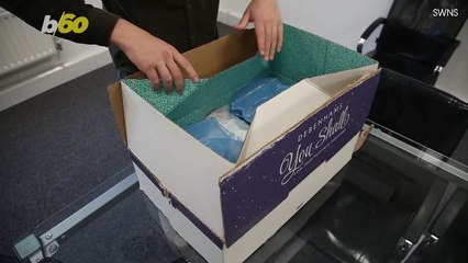 Holiday Package Arrives With a Little Something Extra in the Box, 18 Feet of it!