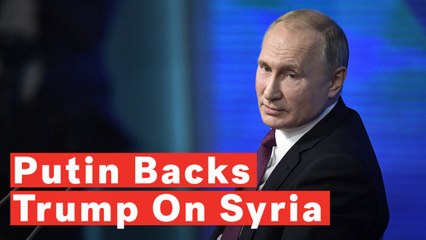 Tải video: Putin Backs Trump's Decision To Pull Troops Out Of Syria, Says 'Donald Is Right'