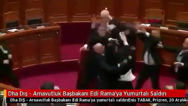 Dha Dış - Arnavutluk Başbakanı Edi Rama'ya Yumurtalı Saldırı