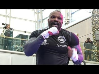 Dereck Chisora FULL PUBLIC WORKOUT vs Dillian Whyte