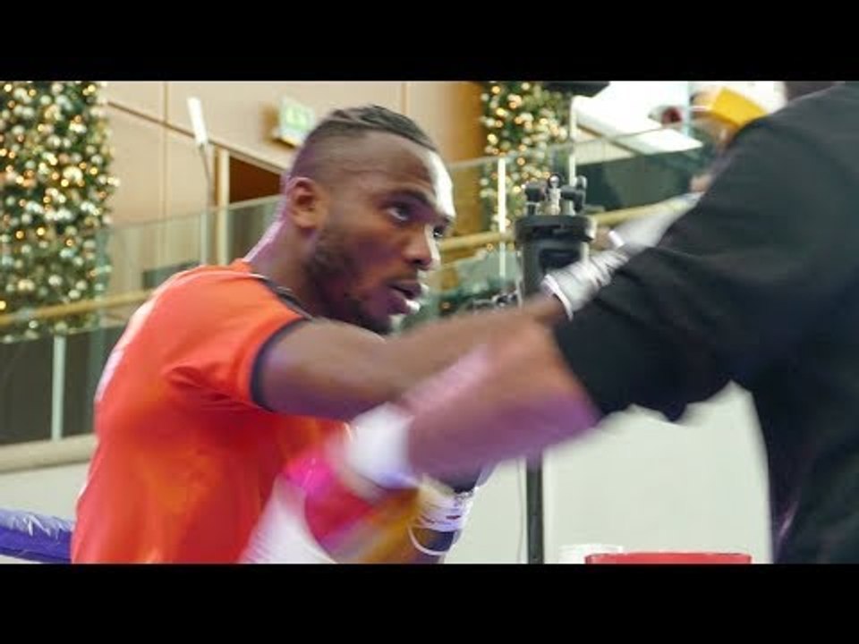 Linus Udofia HOT PROSPECT | Whyte vs Chisora 2 WORKOUT