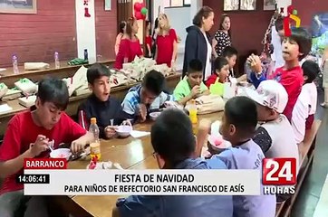 Barranco: más de 50 menores participan de chocolatada navideña para niños de bajos recursos