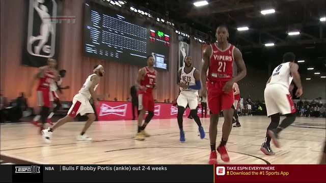 Kamari Murphy goes up to get it and finishes the oop
