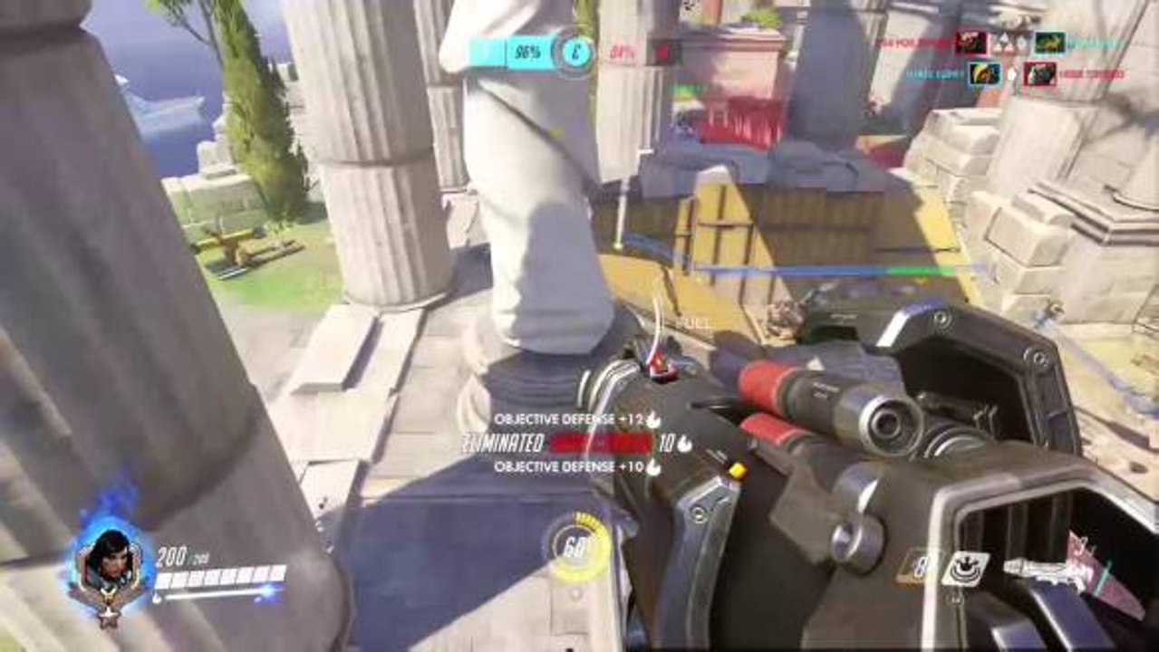 Three berry Pharah Quadruple Kill
