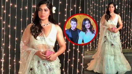 Priyanka & Nick Reception: Bhumi Pednekar looks cute in lehenga choli style | FilmiBeat
