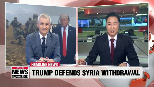 Trump defends pulling U.S. troops out of Syria after backlash from home and abroad