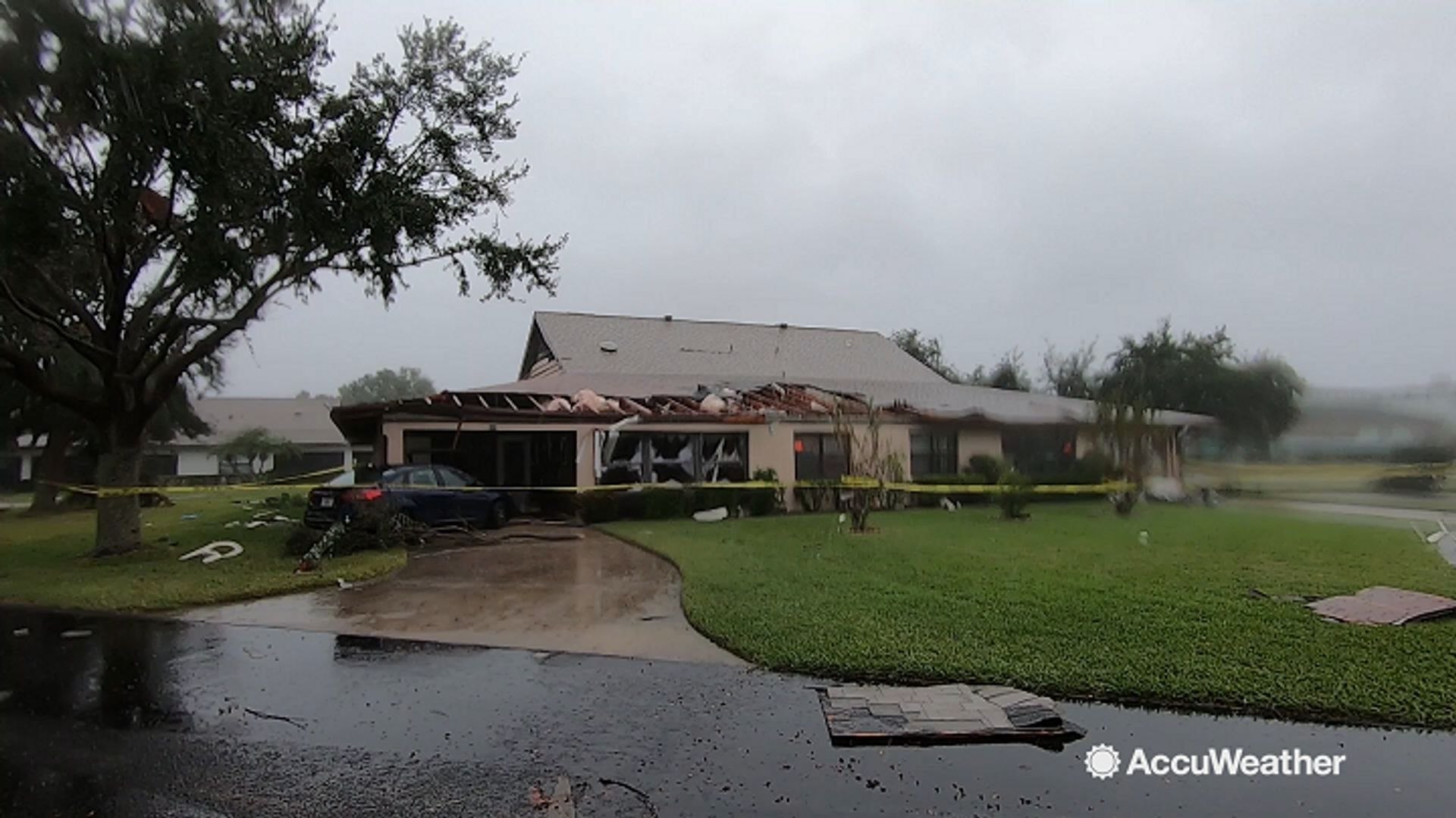 ⁣Severe weather damages homes and floods shelter