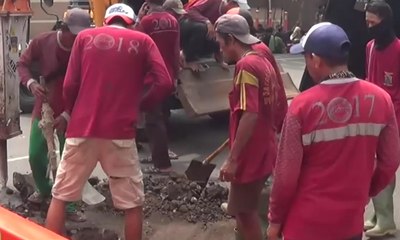Jalan Gubeng Ambles, Perbaikan Jaringan Listrik dan PDAM Dikebut